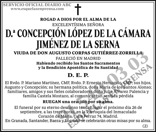 Concepción López de la Cámara Jiménez de la Serna